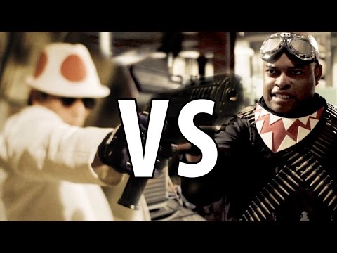 Toad VS Bullet Bill  (Fight Scene from Mario Warfare)