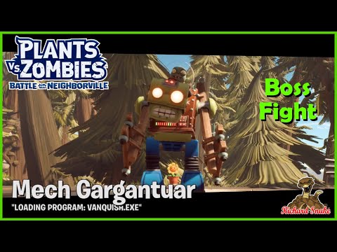 PvZ 3: Battle for Neighborville Garden Ops Mech Gargantuar Elite Boss Gameplay