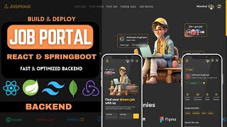 Full Stack Job Portal Application with React & Springboot | Backend | MongoDB | Redux | Episode 2