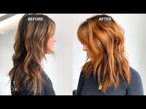 Warm Copper Balayage Hair Color Tutorial | PRAVANA...