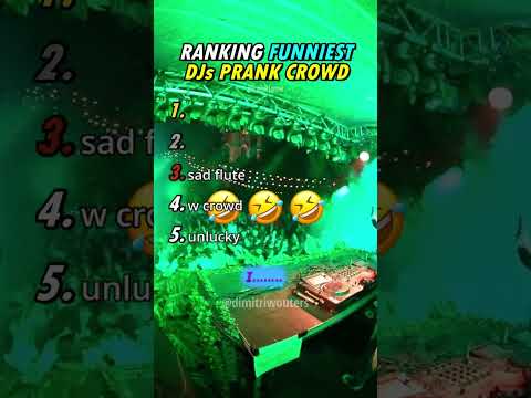 Ranking Funniest DJs Pranking crowd🎧😂#shorts