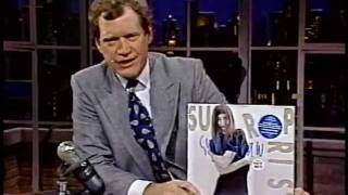 Syd Straw on Letterman. &quot;Think Too Hard&quot; 1991. with Dave Alvin