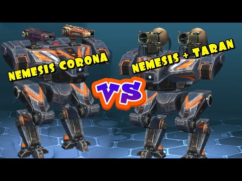 WAR ROBOTS || Nemesis + Taran VS Nemesis + Corona || Gameplay WR