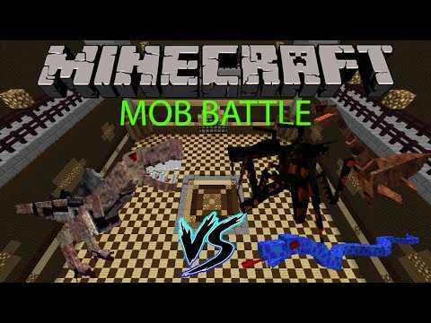 Minecraft Mob Battle: Nastysaurus vs Jumpy Bug, Sea Viper & Sea Monster!!