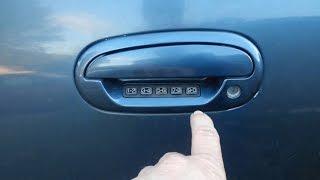 2000 Ford Expedition door key code location in 5sec! Easy to find!
