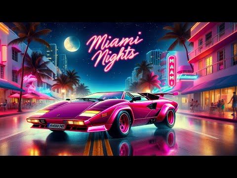 80s Miami Nights | Retro Lofi Synthwave Mix | 80's Neon Dreams