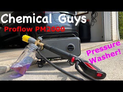 Chemical Guys Proflow PM2000 Pressure Washer review!  Tesla Car detailing!
