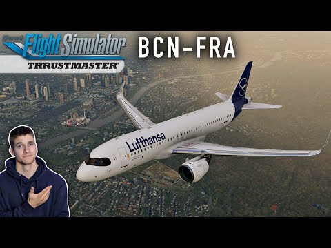 Echtzeit-Lufthansa-Flug im Microsoft Flight Simulator LIVE mit Thrustmaster TCA! AeroNewsGermany