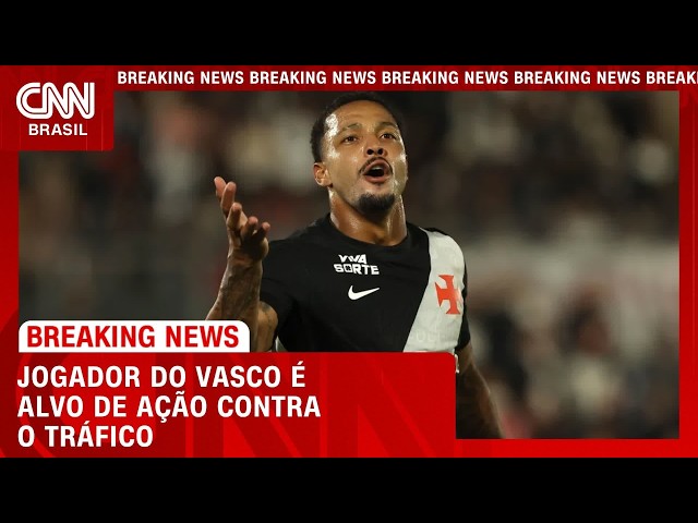 Jogador do Vasco é alvo de operação contra tráfico de drogas e armas no RJ | CNN NOVO DIA