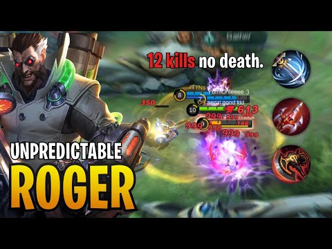 BUILD TOP GLOBAL Roger Perfect War Rotation - MLBB Gameplay