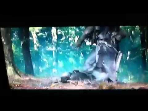 Aragorn defeats boss ork- Fellowship of the ring