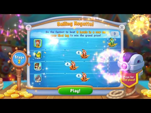 @Fishdom Win Strikes Level 11548 - 11556. Won 1st Place Sailing Regatta Stage 2.