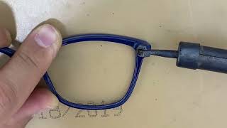 Restoration of eyeglasses: hinge replacement. Реставрация очков: замена шарнира