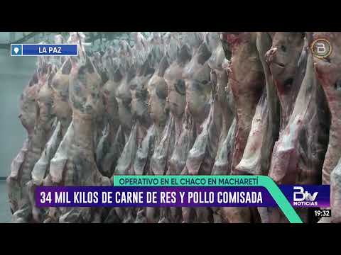 En Machareti, comisan 34.000 kilos de carne presuntamente de contrabando a Argentina