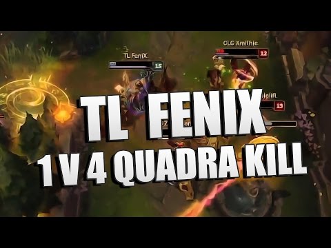 TL Fenix Azir 1v4 OUTPLAY QUADRAKILL! - Team Liquid vs CLG - 2015 NA LCS Summer