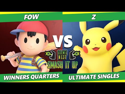 Smash It Up 24 Winners Quarters - FOW (Ness) Vs. Z (Pikachu) SSBU Ultimate Tournament