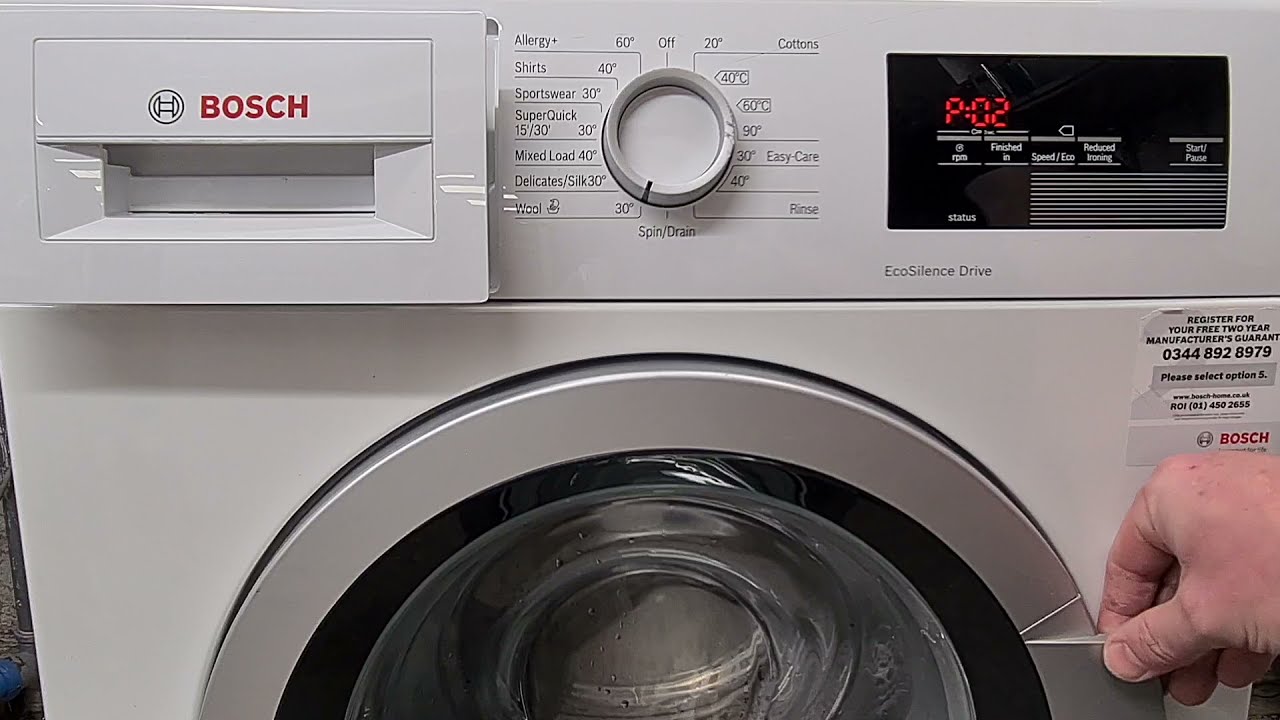 Bosch ecosilence drive wat28350 test mode