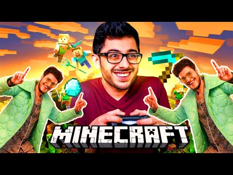Carryminati And Live insaan Playing Minecraft Together ❤ Funniest Moments 🤣 End Scene Op 😂