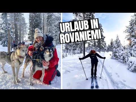 Der ULTIMATIVE URLAUB in Rovaniemi, Finnland | Rentier- & Huskytour, Skiwanderung, Lagerfeuer, Sauna