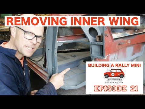 Building a Classic Rally Mini - Episode 21 -Removing inner Wing
