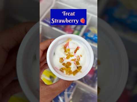 Treat strawberry 🍓 10%Off (T&C) 💯🥳🥳🥳💯🍦#ashrithagency #lazzaicecream #icecream #strawberry