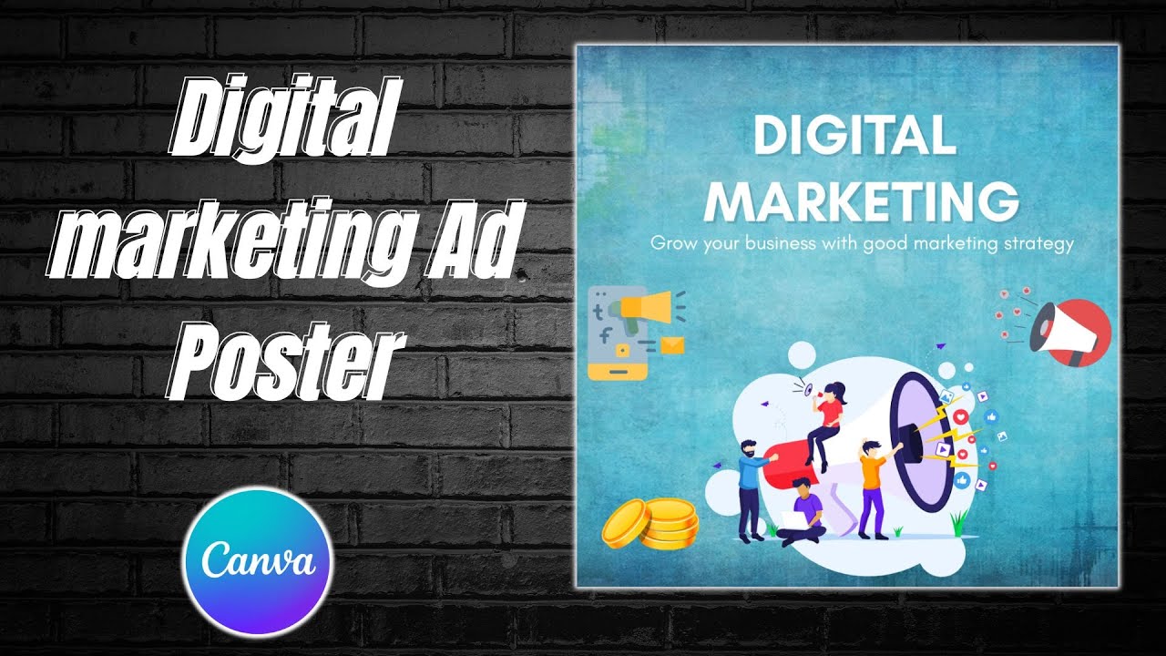 Boost Your Business with Digital Marketing Posters | Canva Design Tutorial
