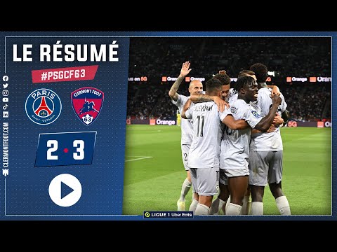 FC PSG Paris Saint Germain 2-3 Clermont Foot Auver...