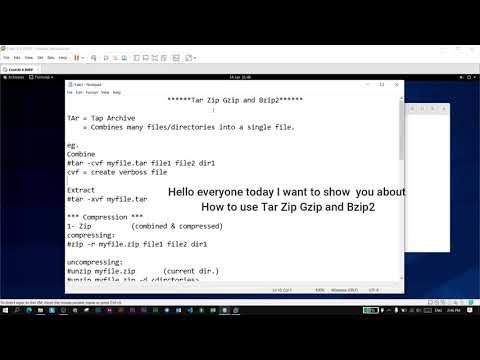 How to use Tar Zip Gzip and  Bzip2  in linux