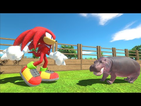 Knuckles full health vs every unit on the new map - Animal Revolt Battle Simulator