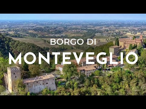 Monteveglio, the village seen from the drone
