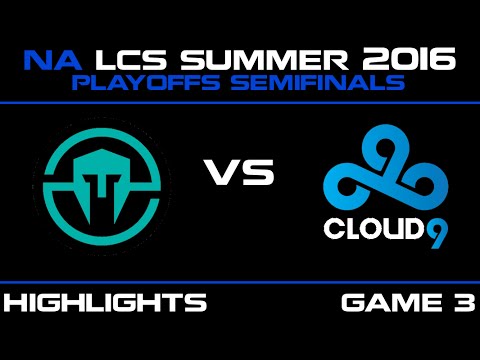 IMT vs C9 Game 3 highlights NA LCS Summer Playoffs SemiFinals 2016 Immortals vs Cloud9
