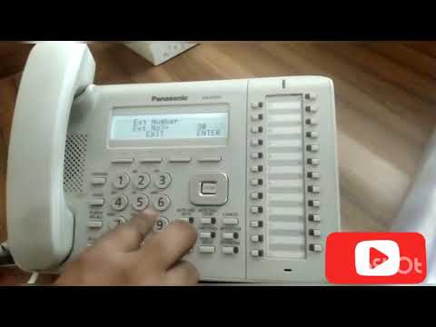 panasonic Pabx Master Set Tex-543 Number Extension programming.
