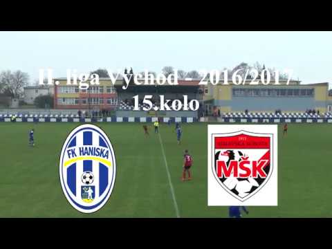 II.liga Východ 2016/2017 - FK Haniska - MŠK Rimavská Sobota 2:2