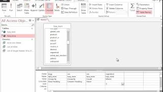 CBMS Tutorial: 12 Microsoft Access Making Crosstabs