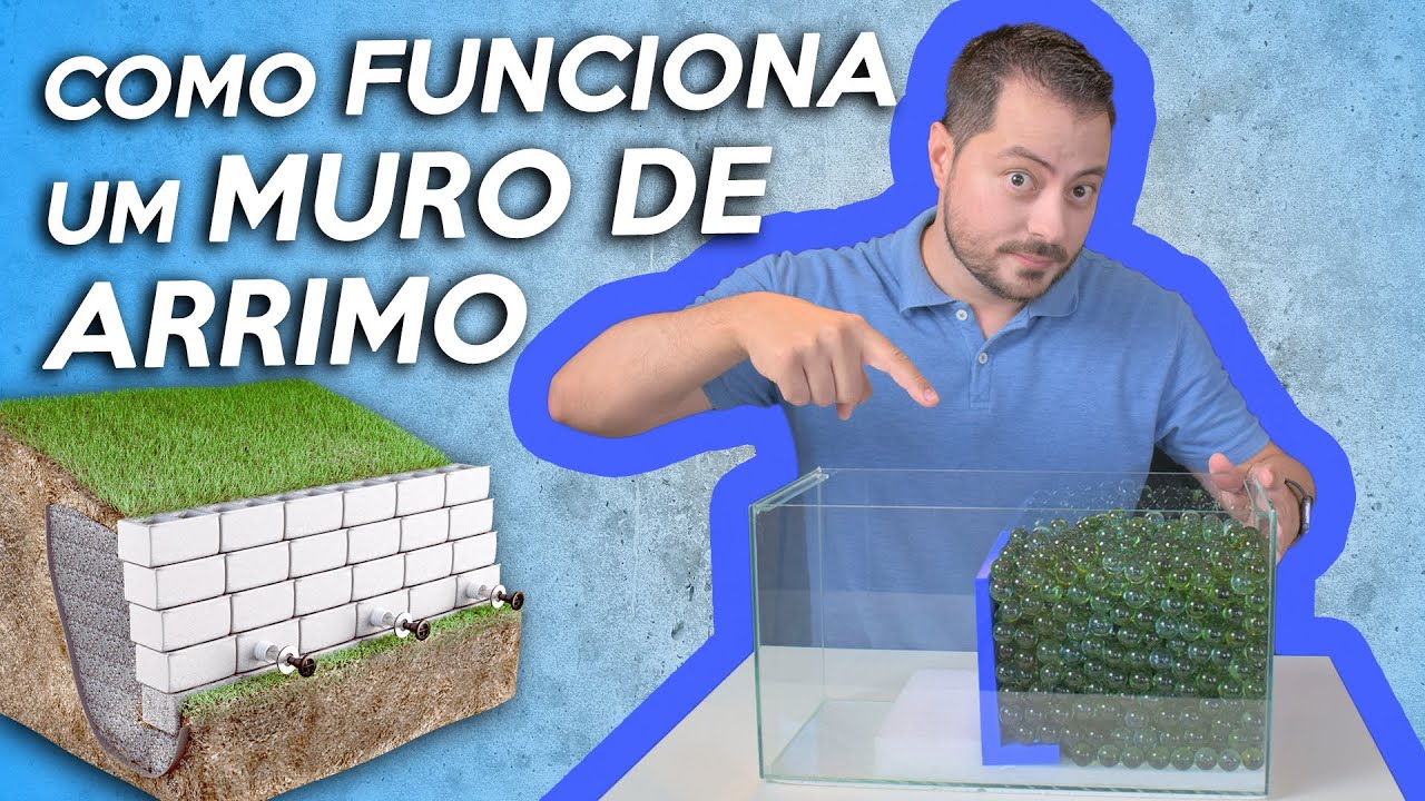 How does a RETAINING WALL work? Demonstration of the OPERATION of a Retaining Wall