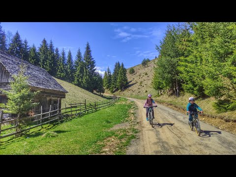 Cycling the hiking trails T2 Haihui through Fundata & T5 Bottomless Lake