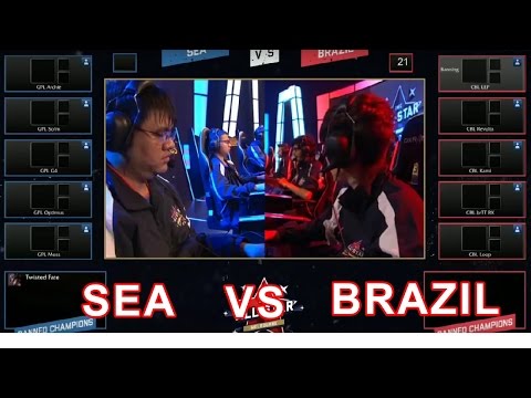 SEA vs Brazil | All Star 2015 Day 3 | GPL vs CBLOL