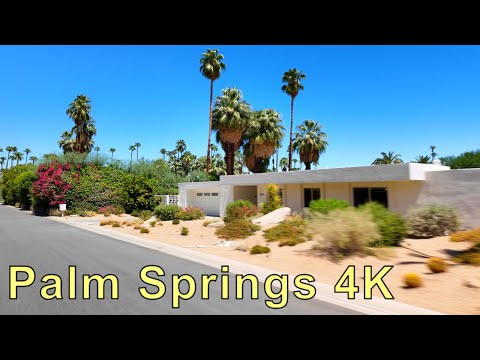 Relaxing Drive in Palm Springs, California ASMR 4K