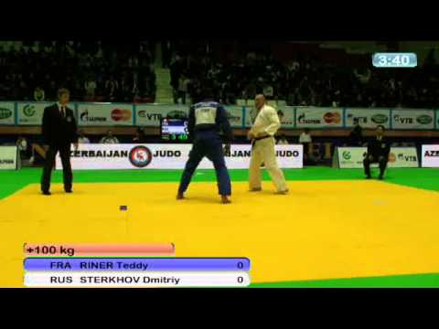 Judo World Masters in Baku 2011:   +100kg RINER, Teddy (FRA)  - STERKHOV, Dmitriy (RUS)