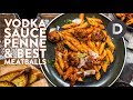 Spaghetti And Meatballs With Vodka Sauce