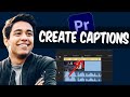Adobe Premiere Pro 2024 How to Create Captions