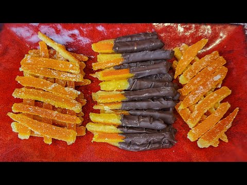 ORANGETTES with sugar and chocolate