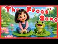 The Frogs’ Song 🐸 | Japanese Nursery Rhyme | Cute Singing Frogs