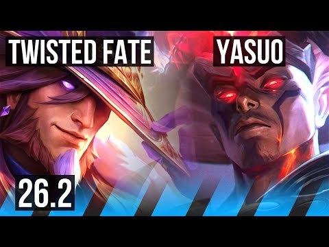 TWISTED FATE vs YASUO (MID) | Perfect KDA: 5/0/14 | KR Grandmaster | 26.2