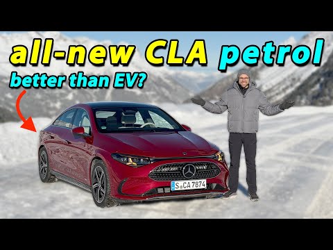 All-new Mercedes CLA (2026) petrol driving REVIEW! Is the fuel MHEV version better than the EV?