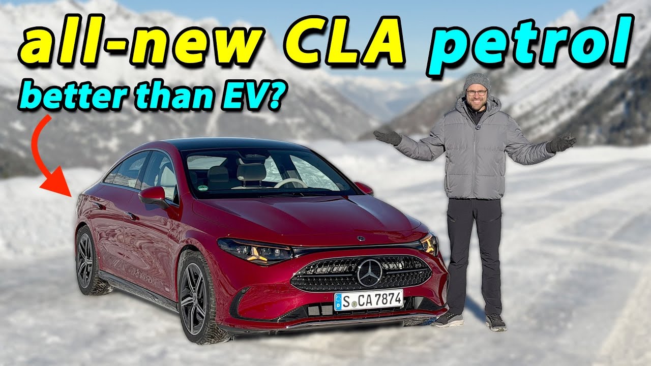 All-new Mercedes CLA (2026) petrol driving REVIEW! Is the fuel MHEV version better than the EV?