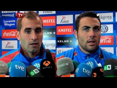 Declaraciones de Iborra y Barkero en Zona Mixta Levante UD 0 -- RC Celta 1J33 Liga BBVA