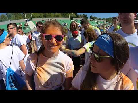 The color run Poznan  Zmeczeni na Starcie