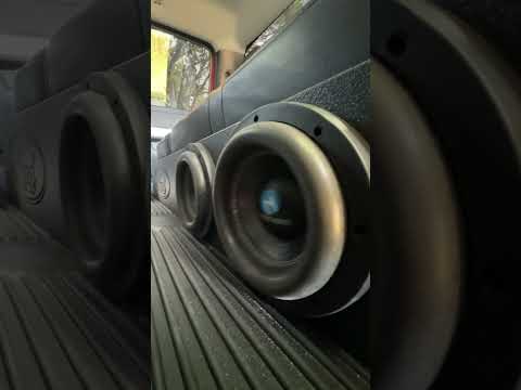 2 NEMESIS 8inch subwoofers on my 2021 ford f150 XLT #soundsystem #subs #System #fordcrewcab