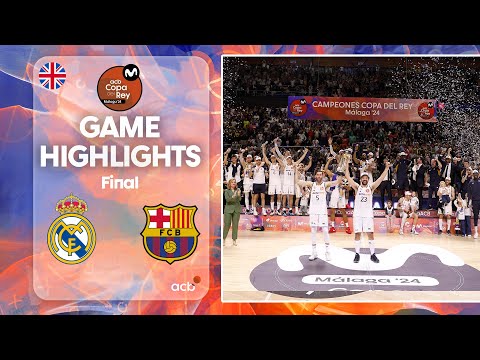 Real Madrid - Barça (96-85) HIGHLIGHTS | Copa del Rey Málaga 2024